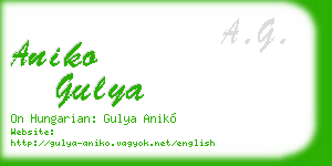 aniko gulya business card